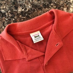 Large men’s salmon colored polo